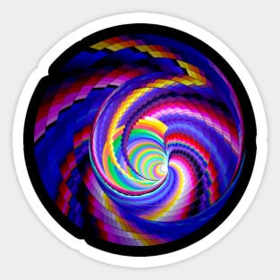 Magic spiral. Sticker